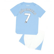 Manchester City Joao Cancelo #7 Hemmaställ Barn 2023-24 Korta ärmar (+ Korta byxor)